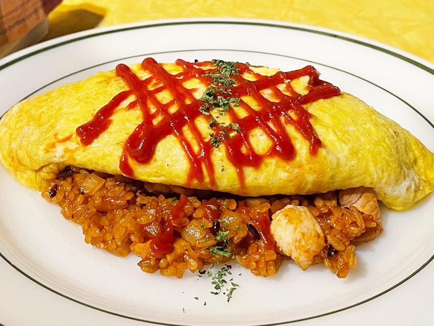 渡辺さん家の卵のオムライス